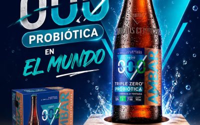 Primera cerveza 000 alcohol del mundo con mil millones de probióticos